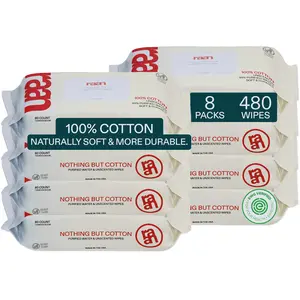 100% Cotton Cleansing Wipes, 480 Count, 8 Packs, TikTok