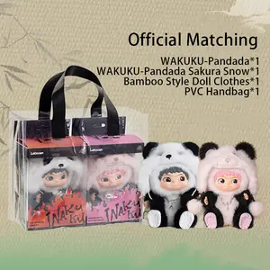 WAKUKU Pandada Pendant& Pandada Sakura Snow FurFur Series Plush Doll-Cute Collectible Doll, Mystery Surprise Toy Gift Stuffed Animal Stuffed Animal