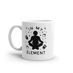 In My Element Coffee Mug Funny Caffiene Lovers Graphic Novelty Cup - 11oz Funny Coffee Mugs Ceramic Printed Drinkware Cup