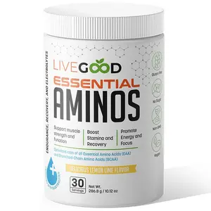 Essential Aminos - Lemon Lime Fitness Muscle Repair Workouts Edible Dietary Supplement Healthcare Optimum