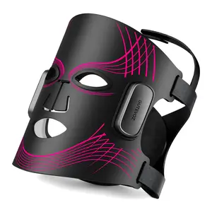 Gutevoz Portable LED Face Mask - 5 Light Modes for All Skin Types, Rechargeable & Cordless, Luxury At-Home or Travel Skincare Facial Beauty Device
