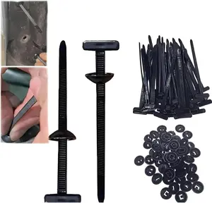 100pcs Nylon Universal Cable Tie Buckle- Waterproof & Anti-Rust Self-Locking, -40°C~130°C Extreme Proof for Car/Home/Garden, Lifetime Supply Pack｜TTV  daily repair bundle