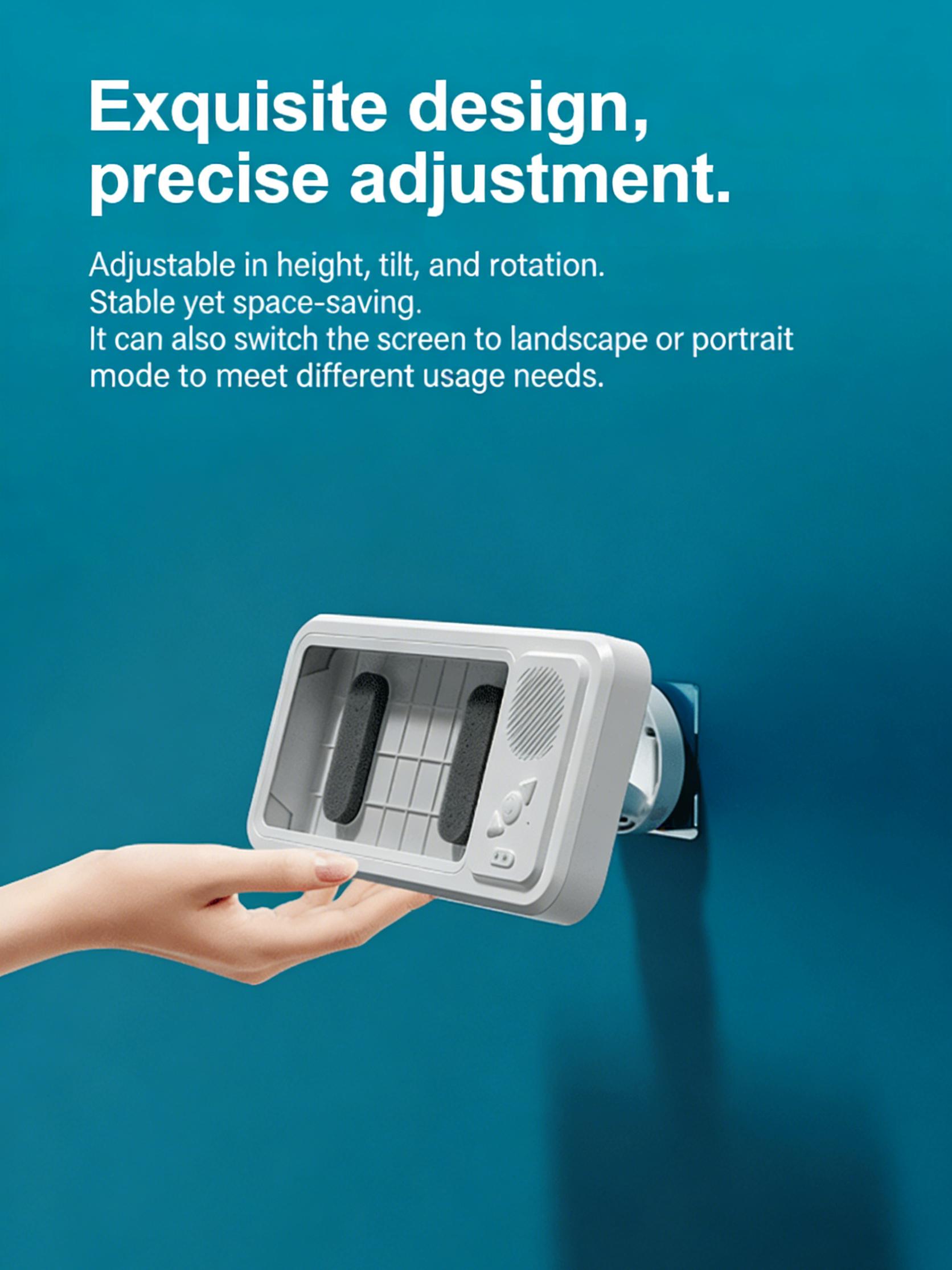 Waterproof Shower Phone Holder with Built-in Bluetooth Speaker, 360° RotatingTouchscreen Case, Anti-Fog, Hands-Free Mount for Bathroom, Kitchen, Pool - WatchNetflix/YouTube While Showering