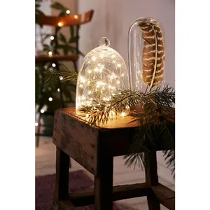 30 LED Silver Copper Fairy String Lights - Battery Operated