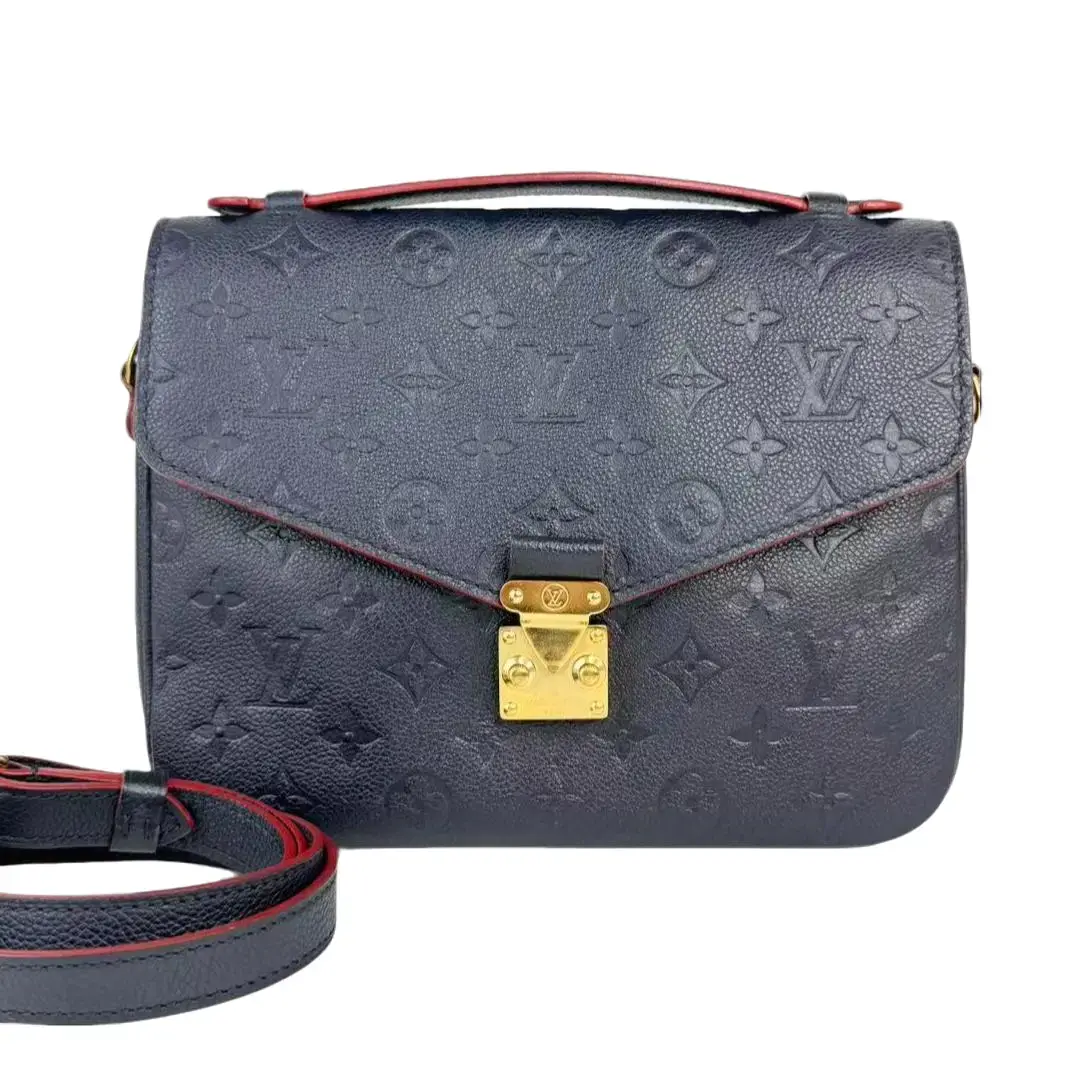 Pre-owned Louis Vuitton Leather Crossbody bags Pochette Metis Monogram Empreinte Crossbody Bag
