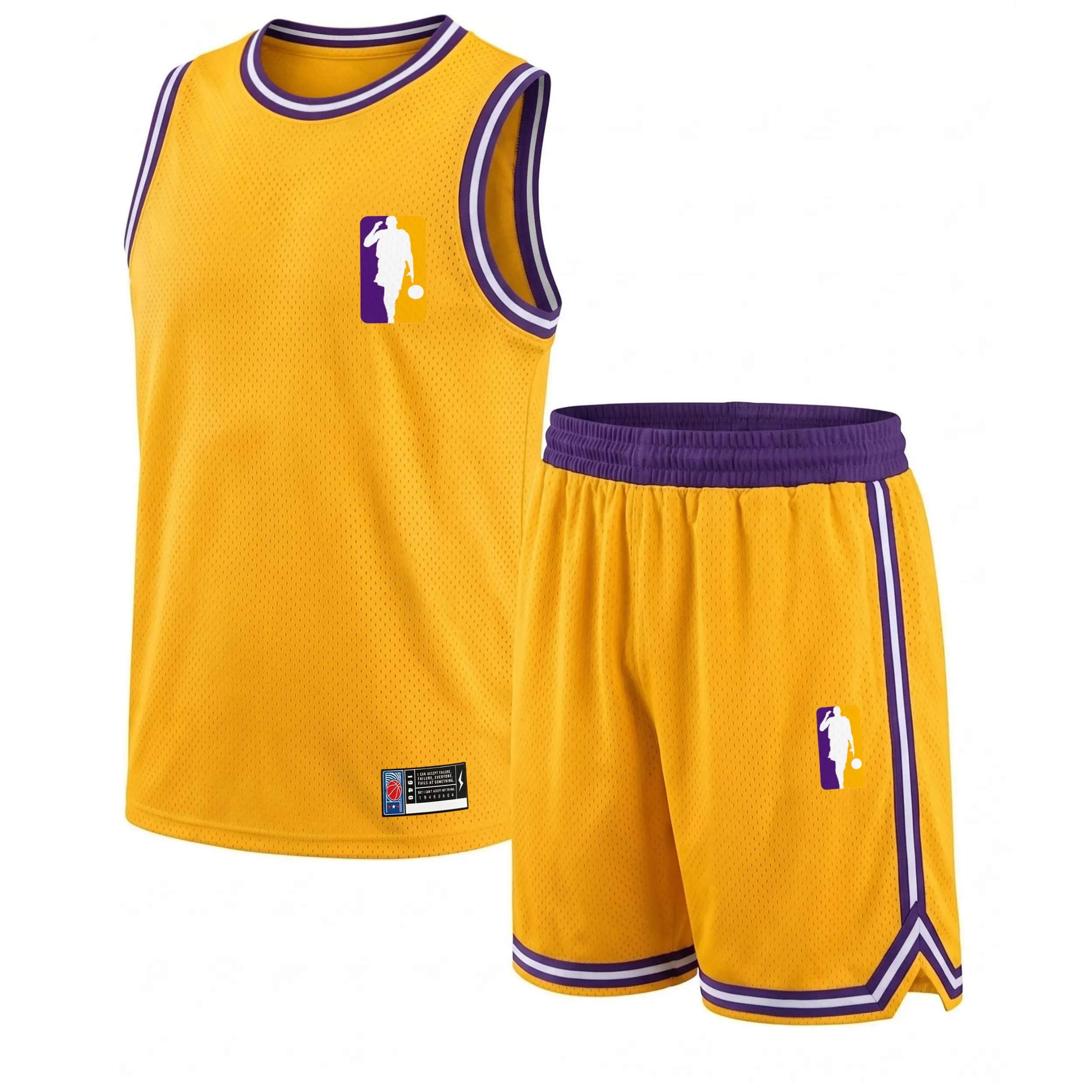 Men's  Basketball Jersey Set, Breathable Round Neck Sportswear, Sleeveless Training Uniform, Stylish Team Outfit, Athletic Apparel for Basketball, Gym, Running, Outdoor Training,Comfortable & Versatile for All Seasons