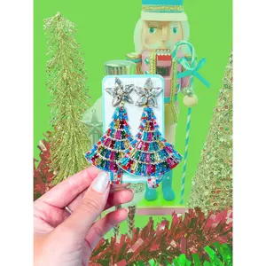 Colorful Beaded Crystal Christmas Tree