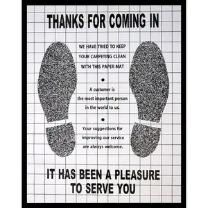 Paper Floor Mats - Generic Product Name Provided