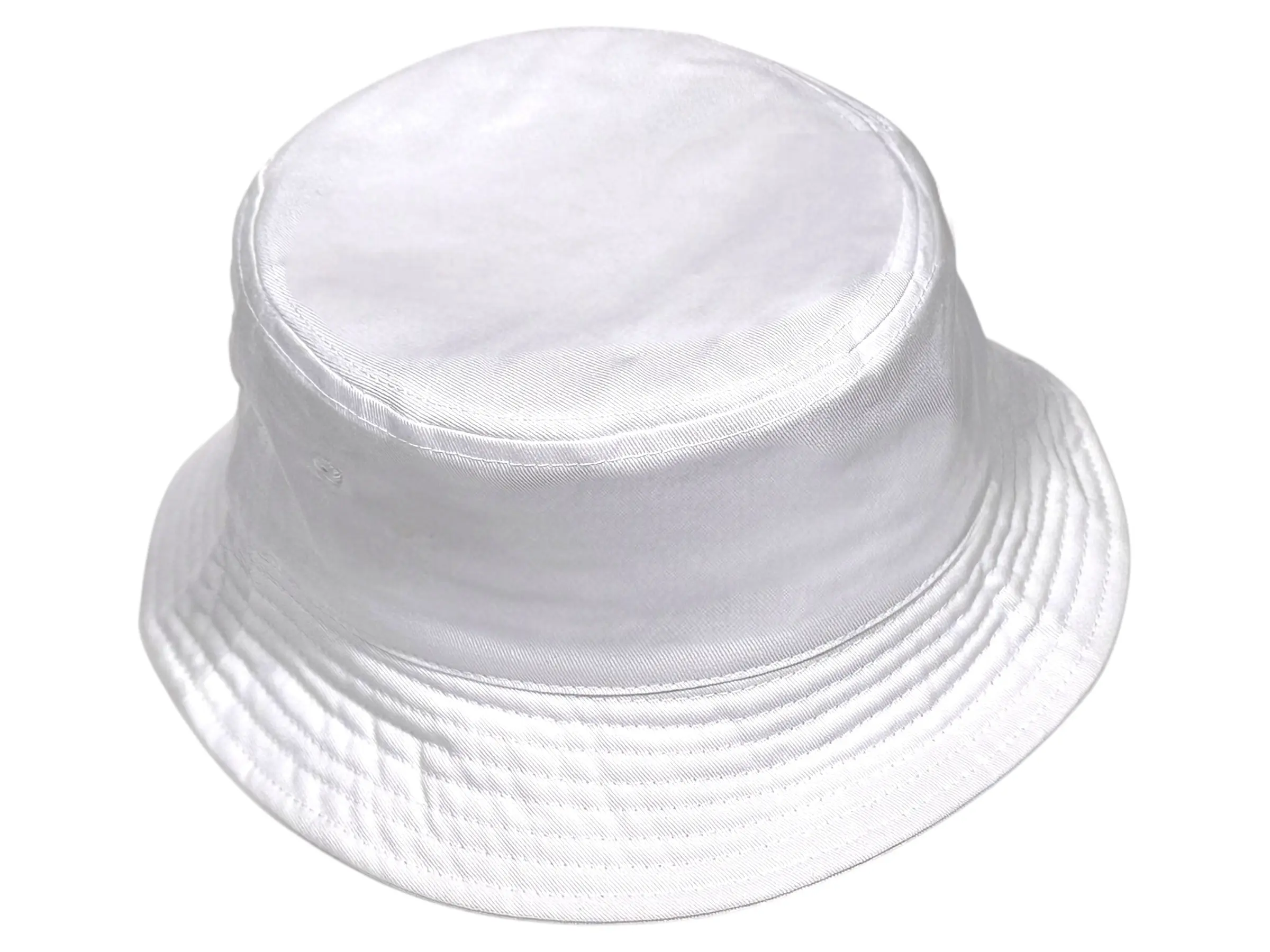 bokeh Solid White 100% Cotton Bucket Hat for Men & Women - Casual Trendy, Lightweight, Breathable & Structured for Outdoor Sun Protection, Casual Trendy Hat, Outdoor Bucket Hat