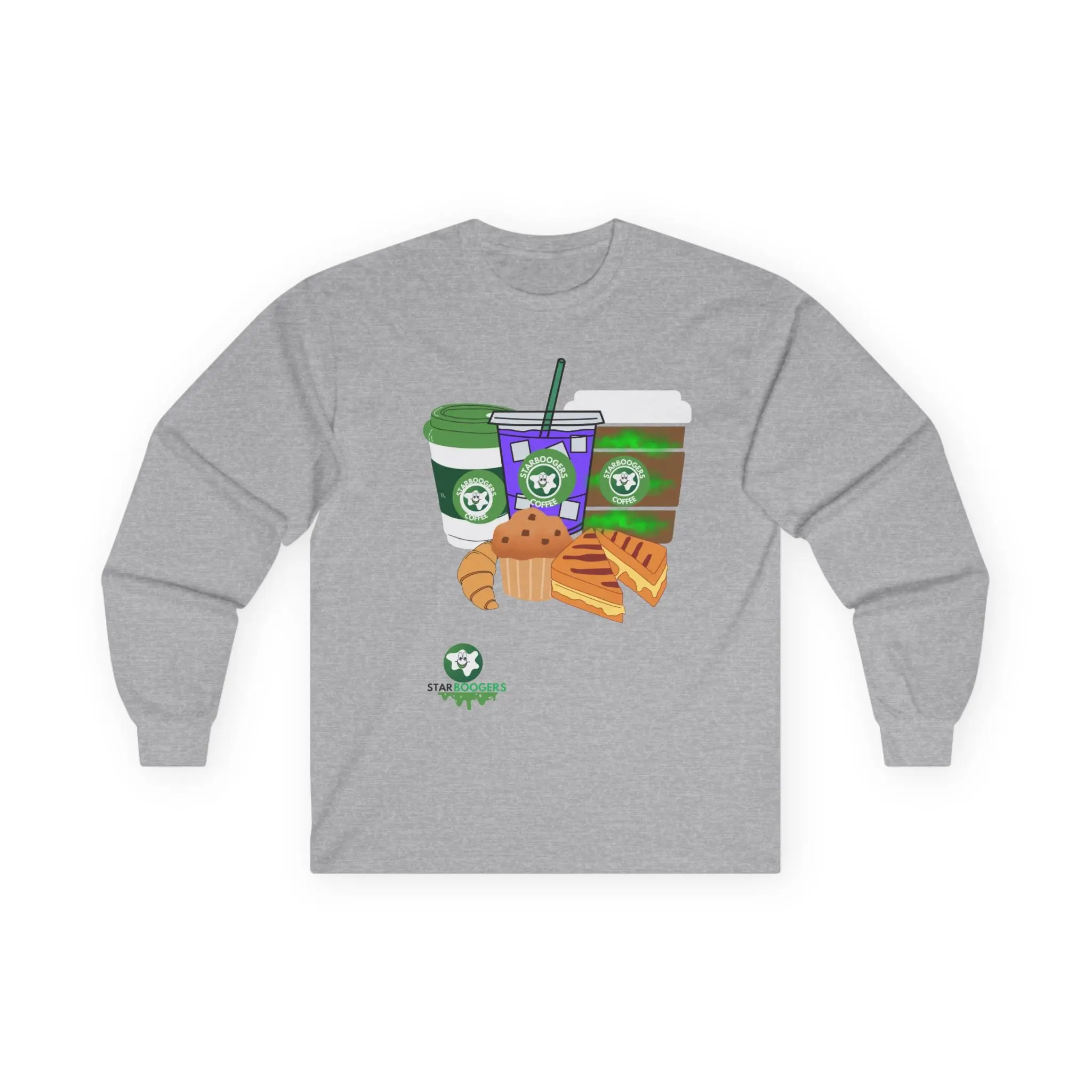 Coffee Lovers Long Sleeve Tee, Funny Cafe Shirt, Gift for Barista, Foodie Apparel, Coffee Enthusiast Gift