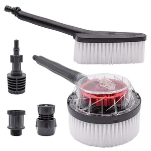 212 MAIN Universal Brush Kit 108939 - Handheld Cleaning Supplies, Household Appliance Accessory Set with Soft Bristles, Washer Bayonet Plug Adapter, 360-Degree Rotary Deep House Cleaner