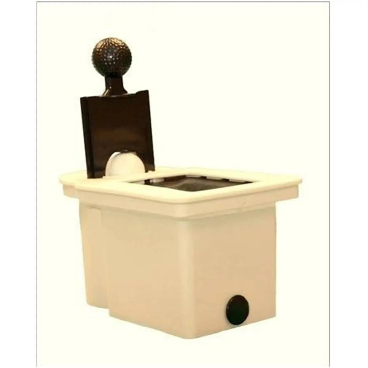212 MAIN Compact Outdoor Golf Club & Ball Washer, Beige, Fast Drainage, 1 Plug, One Plug