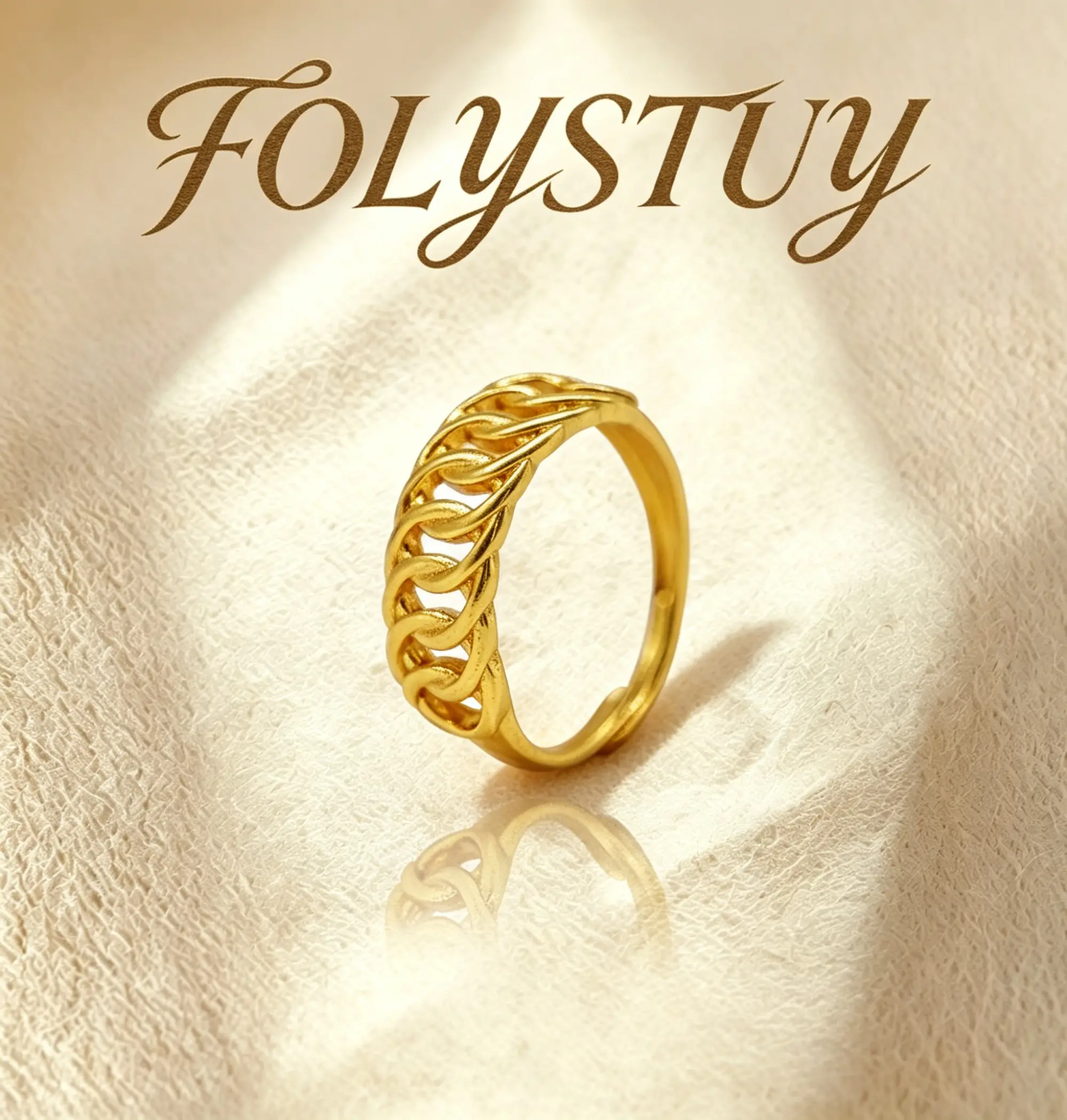 【FOLYSTUY (YNZ04)】Unisex Fashion Ring - Trendy Accessory for Women and Men