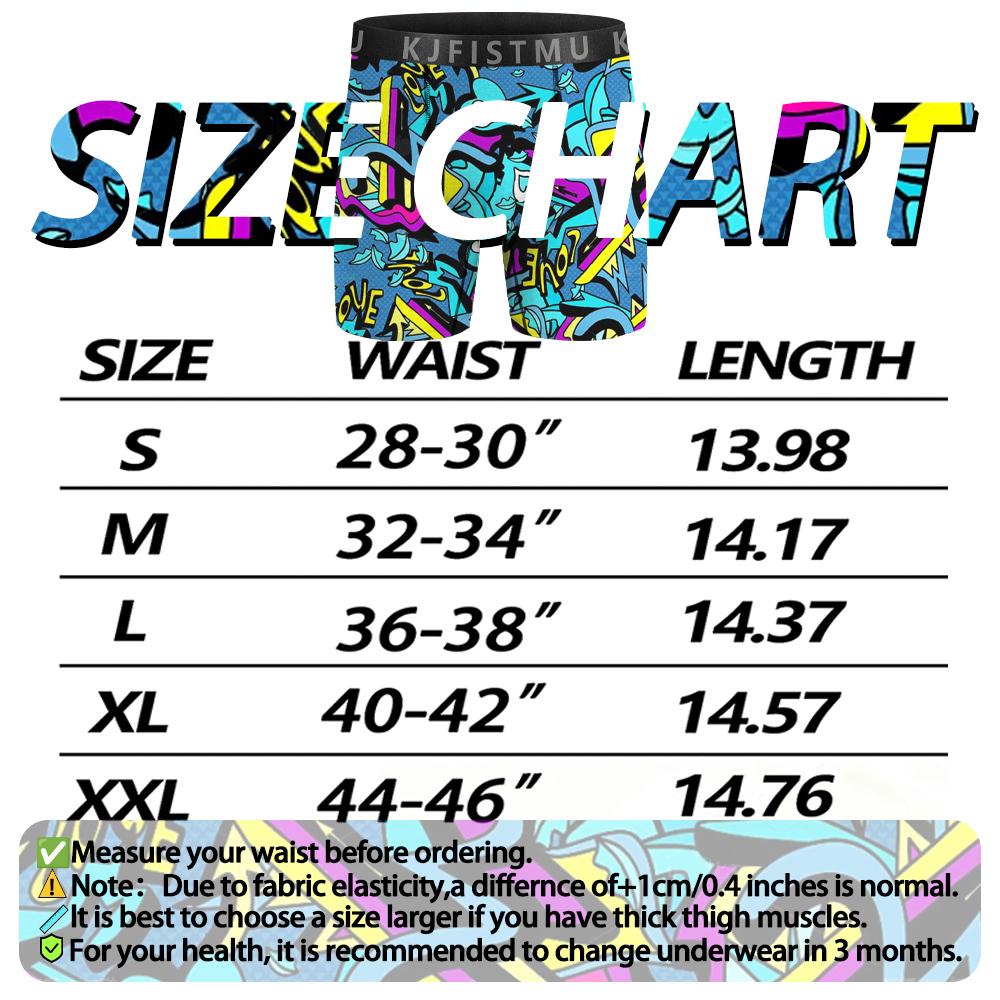 KJFISTMU 20-piece men's boxer briefs, random print set, men's elastic boxer briefs, soft and comfortable, close-fitting and breathable boxer briefs, a gift for husband or son