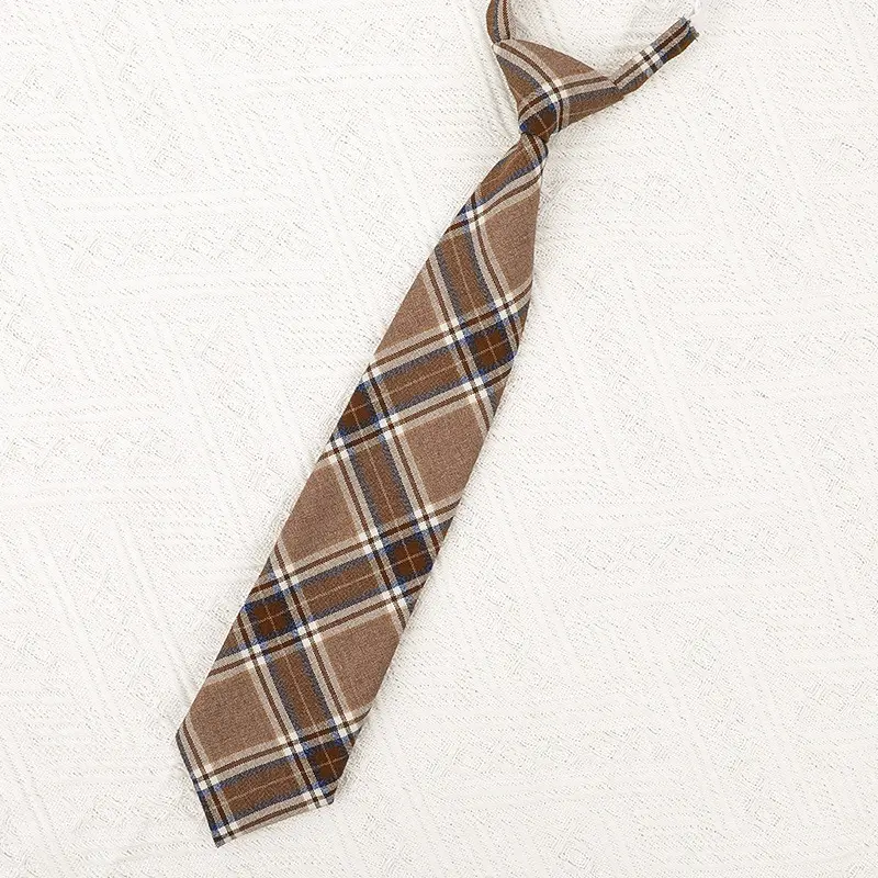 Palm plaid tie