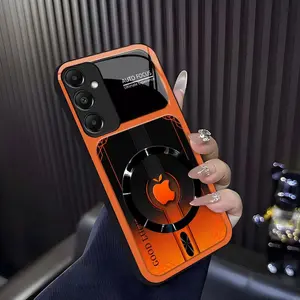 Luxury Sports Car Aesthetic MagSafe Case Anti-Scratch Magnetic Glass Cover for Galaxy A15 ---975