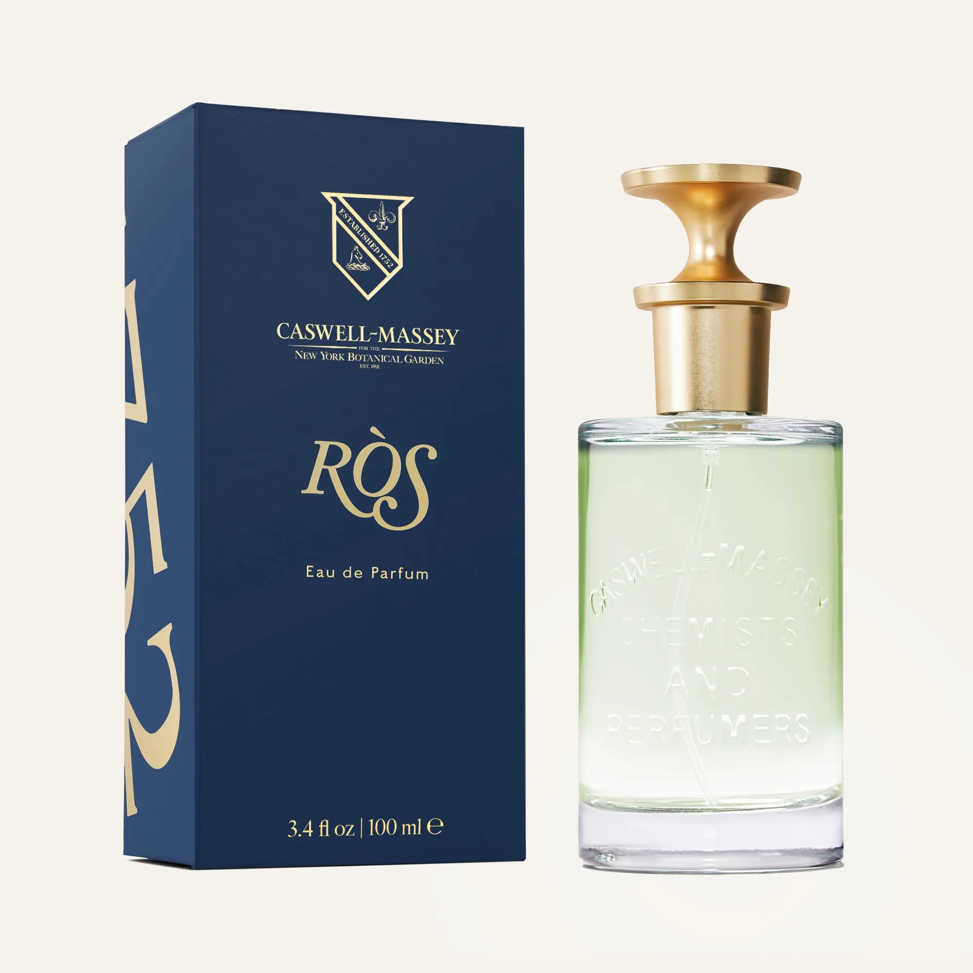 Caswell-Massey RÒS Eau de Parfum for Men & Women | Masculine Rose & Amber Cologne for Men Bergamot | Scepter’d Rose, Rare Spices, Dark Amber