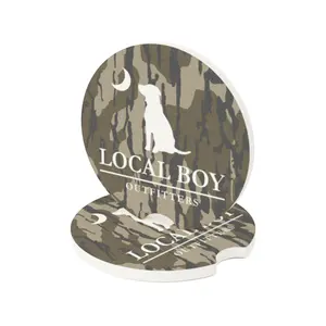 Set of 2 Bottomland Camo Camo Coaster, Car Coaster, fan gift, Car Accessories, Car Gift, Truck Coaster, Vehicle Accessories