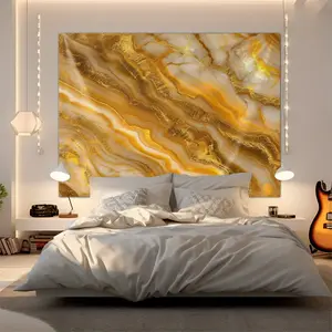 Luxury Marble Style Tapestry, Delicate Texture with Natural Drape, Ideal for Wall Decor in Living Room and Bedroom, Simple and Elegant, Perfect for Decorating a Stylish Home Atmosphere.