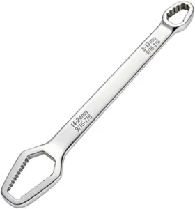 Universal Torque Wrench, Self Adjusting Tightening Double Ended, 8-24mm Self-Tightening Wrench, For Home, Car, Factory,Repair
