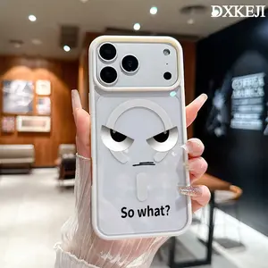 Fierce Expression Pattern Magnetic MagSafe Phone Case for iPhone 17 Air/16 Pro Max 15 Pro 14 13 12 11 Plus Lightweight Shockproof Slim Protective Cover Supports Wireless Charging Case Casing