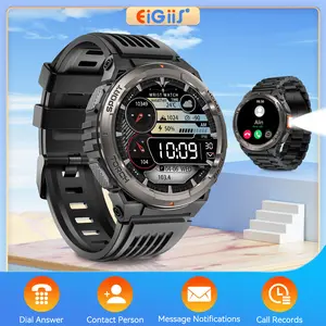 3ATM Waterproof Smartwatch with Altimeter Barometer Multifunctional Smart Watches with Wireless Calls LED Flashlight Smart Notification DIY Watch Faces Outdoor Wearable Devices with Multi-Sport Modes