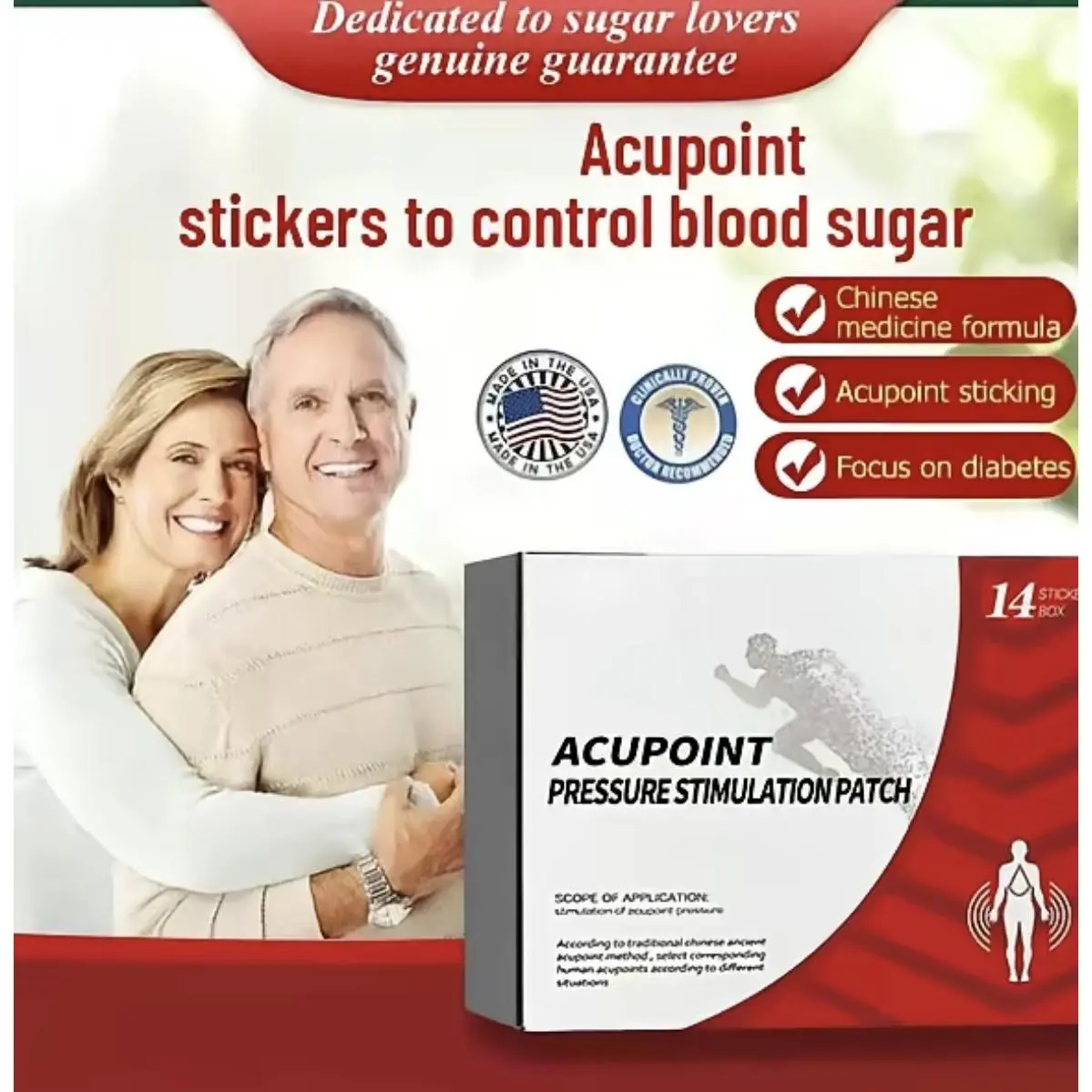 Herbal Blood Sugar Patch |   Acupoint Care, Natural Daily Support for Glucose Wellness sticker pad Storage Essence