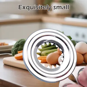1 Count Stainless Steel Egg Cutter, effortless operation with simple squeeze