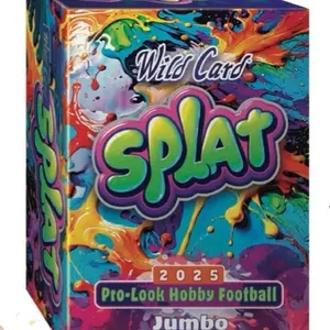 Wild Card Splat Football Hobby Jumbo 2025 Pro-Look Collectible Trading Cards Jumbo Edition