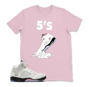 AJ 5 Medium Soft Pink 35th Anniversary Shirt, Pink Shirt, Shirt To Match AJ 5 Soft Pink, 100% Cotton, Unisex Top, Crew Neck Comfortable Short Sleeve Tee