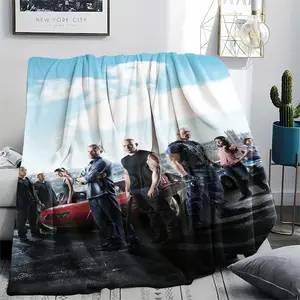 Fast & Furious (18) Soft and Comfortable Flannel Blanket, Cozy Throw Blanket, Machine Washable All-Season Couch Blanket for Home Living Room, Nap, and Camping, Perfect as a Holiday Gift for Family, Friends, and Car Enthusiasts