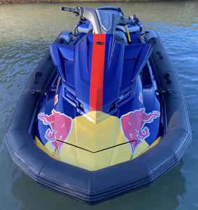 Inflatable Jet Ski Collar, PVC Collar U-shape Pontoon for Water Rescue, Anti-rollover and Anti-collision, Great Jet Ski Surfing Safety Protector for Motorboat Fishing