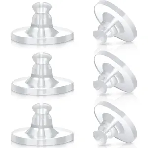 Earring Backs Rubber,100 PCS Soft Clear Earring Backs for Studs,Hypoallergenic Silicone Earrings Backs Replacement Safety Back Stoppers