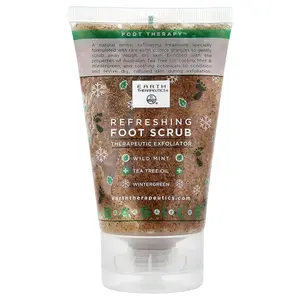 Earth Therapeutics Basics, Refreshing Foot Scrub, Therapeutic Exfoliator, 4 fl oz (118 ml)