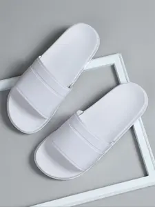 Men's Solid Color Slide Slippers, Soft Comfortable Breathable Non-slip Sports Slippers, Casual Comfortable Slippers for Indoor & Outdoor Wear