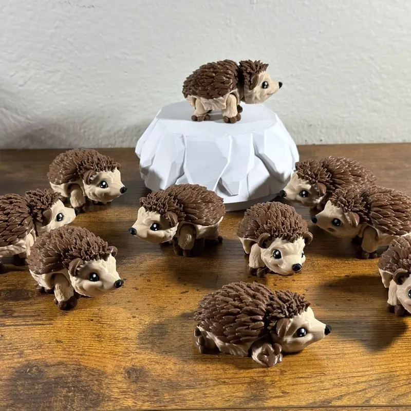 Cute 3D Printed Hedgehog Flexi Buddy