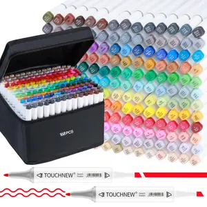 30/60/80/168 Colors Alcohol Markers Set, Dual Tip Sketch Art Markers, School Supplies, Markers Pens for Lettering Cards Drawing Coloring Illustrations, Coloring Book Markers
