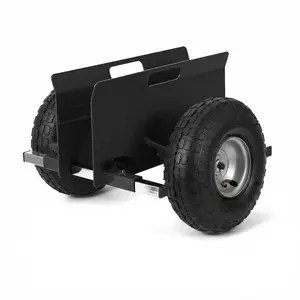 600 LBS Panel Dolly with 10 Inch Rubber Inflatable Tires, Adjustable Slab Dolly Drywall Mover for Drywall Sheets Doors Plywood Glass and Metal Panels, Heavy Duty All Terrain Panel Cart with Adjustable Clamp for Transport, Black, 2pcs
