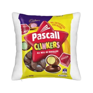 1 piece cadbury clinkers throw pillow cover Decorative Pillowcases for Cozy Living Room and Bedroom Soft Machine Washable Without Pillow Cores Home Textile