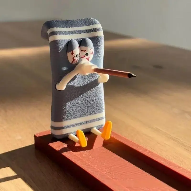 Funny Towelie Shaped Wood Sandalwood Coil Base Home Line Incense Burner Wooden Incense Stick Holder Decoration Crafts