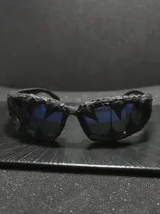 Venom Droplet Glue Fluid Dance Glasses, Handmade Random Effect Halloween Party Supplies Decorations, Casual Style Plastic Frame, All Seasons Use, Accessories