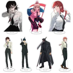 16CM Anime Chainsaw Man Denji Makima Power Pochita Hayakawa Aki Higashiyama Kobeni Cos Acrylic Figure Stand Ornaments Gifts
