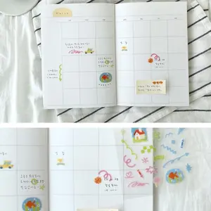 Korean Import Brand Suatelier Color Your Days PVC Sticker Scrapbooking Diy Journaling Diary Decor Stationery Sticker