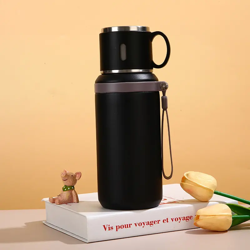 Black bowl lid cup 600ml