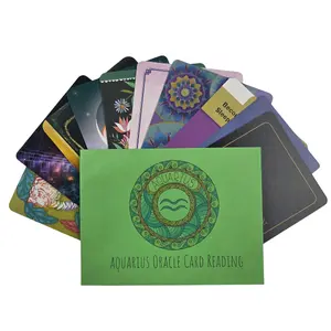 Aquarius Zodiac Oracle Card Buffet Reading — Personalized 10-Card Spread, 10 Intuitively Drawn Oracle Cards with Meanings on Them