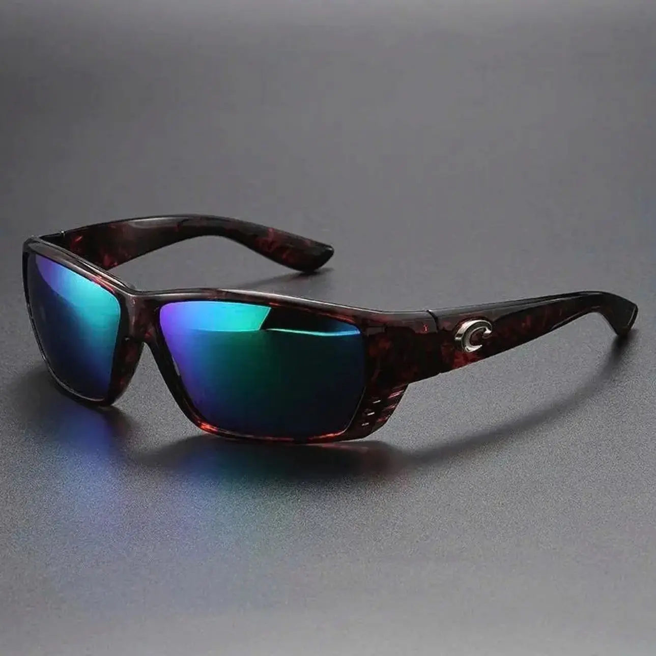 Costa Del Mar Tuna Alley Matte Black Frame/Grey Polarized Lenses 580P, COSTA Polarized Sunglasses Fashion Cycling Running Sun Glasses Unisex Outdoor Sport Polarized Goggles D9S