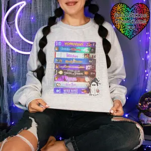 90’s Halloween Movies VHS Tapes Unisex Tee or Sweatshirt-Sublimation Print