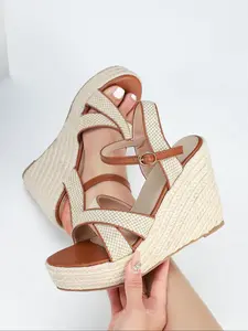 Women's Fashionable Platform Sandals, Casual Versatile Wedge Sandals for Summer, Lightweight Breathable Comfortable Shoes for Daily Wear, Girl