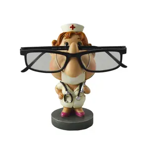Eyeglass Holder Stand Nurse or Healthcare Worker Themed with Large Nose