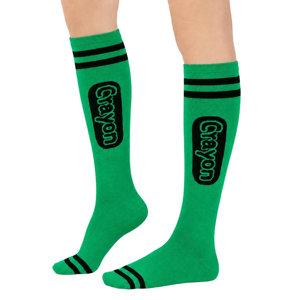9 Pairs Colorful Knee High Socks for Teen Girls, Crayon-Inspired Striped Long Socks, Soft Stretch Knit Tube Socks, Cute Y2K Fashion Socks for School, Daily Wear, Party & Outfit Styling, Kneesocks, Casual Comfy Socks